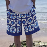BONSIR  -  Men Printing Shorts Elastic Waist Oversize Summer Casual Men Bottoms Streetwear Joggers 2025 Fashion Male Shorts S-5XL