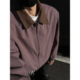 BONSIR  -  Spring Cotton Jacket Men Fashion Casual Khaki Short Jacket Men Streetwear Korean Loose Bomber Jacket Mens Jackets Coat