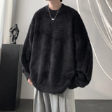 Bonsir Sweater men's autumn winter new style retro high-end knitted sweater loose casual