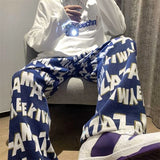 Bonsir Baggy Men's Sweatpants Straight Casual Trousers Tracksuit Bottoms Jogger Summer Stylish Sport Plain Loose Y2k Man Sweat Pants