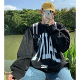 BONSIR  -  Mens Letter Printed Sweatshirts Spring New Unisex Pullovers Harajuku O Neck Hip Hop Hoodies