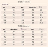 BONSIR  -  Summer Men's T-Shirt and Shorts Sets Casual Letter Print Two Piece Sets Mens O Neck Sports Tracksuit Fashion High Street Suits