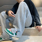 BONSIR  -  Spring pants high street tide casual sports trousers men's American design trendy brand draped wide-leg floor trousers