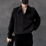 Bonsir Mens Shirts Fashion Letters Hot Diamond Sequin Shirts Streetwear Trend Personality All-Match Casual Tops Men'S Clothing 2024