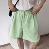 BONSIR  -  Men Shorts Striped Drawstring Loose Summer Casual Male Shorts Streewear 2025 Oversize Fashion Men Bottoms S-5XL
