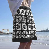 BONSIR  -  Men Printing Shorts Elastic Waist Oversize Summer Casual Men Bottoms Streetwear Joggers 2025 Fashion Male Shorts S-5XL
