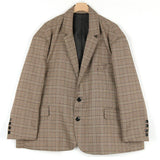 BONSIR  -  Plaid Blazer Men Oversized Fashion Society Mens Dress Jacket Korean Loose Casual Suit Jacket Mens Office Formal Jackets M-2XL