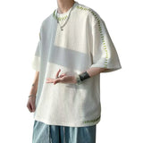 BONSIR  -  Men T Shirt T Shirt Casual Harajuku T Shirts Manual Suture Men Streetwear For Men High Quality Widely Applicable