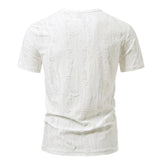 BONSIR  -  Mens T-Shirts Ripped Hollow Casual T-Shirts Streetwear Fashion Niche Personality Trend Short-Sleeve Tops Men'S Clothing 2025 New
