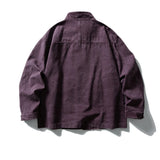 BONSIR  -  Vintage Large Pockets Cargo Jackets Mens Streetwear Punk Y2k Casual Coats Harajuku Loose Hip Hop Japan Style Jackets Male