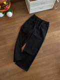 BONSIR  -  autumn and winter thickened velvet pants knitted straight solid color cereal soft waxy lazy casual pants men