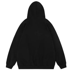 Bonsir Autumn Oversize Hoodies Men Shadow Print Hooded Sweatshirts Fashion Korean Street Causal Pullovers Clothing Tops Male Plus Size