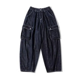 Bonsir Baggy Cargo Jeans big pocket Trousers Male Denim Pants Wide Leg Pant women's Jeans Loose Casual Streetwear Hip Hop Harajuku