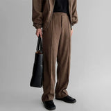 BONSIR  -  Maillard casual sports suit men's spring and autumn heavy hooded sweatshirt cardigan splicing
