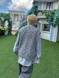 BONSIR  -  Autumn and winter American retro niche vest lazy men and women sleeveless loose knitted versatile sweater cardigan vest