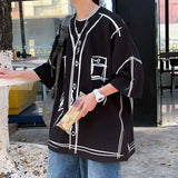 BONSIR  -  Summer 2025 Oversized Streetwear Large Men Graphic Printed T-shirts Summer Casual Cotton Hip Hop Tee Trend Male Tops Harajuku