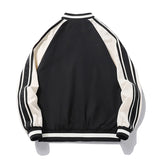 BONSIR  -  New Men Jacket Thin Breathable Windbreaker Autumn Baseball Man Jackets Sports Striped Coats Outwear Men's Clothing Top
