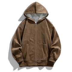 Bonsir Autumn Oversize Zip Up Hoodies Coat Men Baggy Cardigan Jacket Fashion Korean Street Causal Hooded Sweatshirts Tops Clothing Male