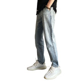Bonsir Spring and Autumn New Fashion Everything Stretch Solid Color Jeans Men's Casual Comfort High-Quality Small Foot Pants G78