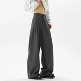 BONSIR  -  Mens Trousers Thin Drape Plain Casual Pants Spring Summer Daily Simple Youth All-Match Straight Pants Men'S Clothing 2025 New