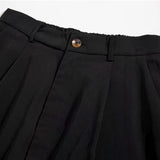Bonsir Mens Suit Shorts Sophistication Loose Business Casual Solid Simple Comfortable Informal Straight Thin Shorts Summer New