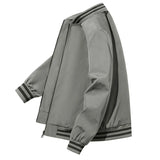 BONSIR  -  Autumn Bomber Jacket Men Streetwear Slim Fit Baseball Collar Man Jackets Coats Solid Windbreaker Casual Outwear Clothing Tops