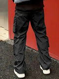 BONSIR  -  Autumn Cargo Pants Men's Fashion Brand Elastic Multi Pockets Straight Leg Sports Jogging Trousers Loose Casual Joggers Pants Men