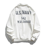Bonsir Spring and autumn men's loose casual knitted stand-up collar sweater tide brand ins embroidery print pullover jogging casual top