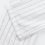 BONSIR  -  New American Style Business Striped Men Suit Pants Light Luxury Leisure Linen Straight Pants Urban Fashion High Quality Trousers