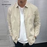 BONSIR  -  New Minimalist Solid Color Design Stylish Shirt Fashionable High-End Casual Trendy Mens Shirt