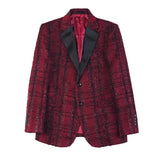 Bonsir British Style Plaid Suit Jackets Men High Quality Luxury Slim Fit Business Blazers Coat Homme Formal Social Prom Tuxedo 4XL-M