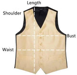 Bonsir Men Vest Burgundy With Double Breasted Slim Fit Groomsmen Waistcoat For Wedding Business Banquet Work Male Coat