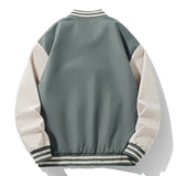 BONSIR  -  Autumn Bomber Jacket Men Plus Size Streetwear Slim Fit Baseball Collar Jackets Coats Casual Outwear Clothing Tops