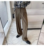 BONSIR  -  New Fashion Autumn Men's Korean Style Loose Wide Leg Trousers Solid Color Casual High Quality Pants Male Trendy Streetwear Men
