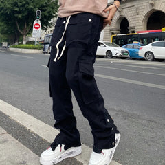 Bonsir Fashion Chic Men Cargo Pants Streetwear Joggers High Street Techwear Man's Casual Trousers Japanese Hip Hop Punk Harem Pants