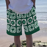 BONSIR  -  Men Printing Shorts Elastic Waist Oversize Summer Casual Men Bottoms Streetwear Joggers 2025 Fashion Male Shorts S-5XL