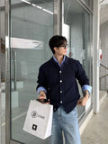 BONSIR  -  Streetwear Sweater Cardigan Men Fall Winter Casual Long Sleeve Sweatercoat Men's Baggy Thicken Thermal Knitted Sweaters Male Top