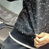 Bonsir Mens Shirt Starry Glitter Jacquard Knitted Sweater Pullover Autumn Casual Versatile Party Thick Warm Base Shirt Men’s Clothing