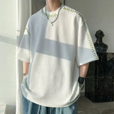 BONSIR  -  Men T Shirt T Shirt Casual Harajuku T Shirts Manual Suture Men Streetwear For Men High Quality Widely Applicable
