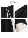 Bonsir Vintage Cargo Shorts Men Summer Leisure American Style Hole Contrast Color Knee Length Loose All-match Streetwear Simple Trendy