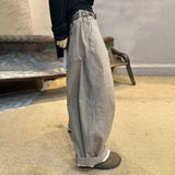 BONSIR  -  Mens Y2K Pants High Waisted Pockets Draped Breathable Casual Pants Autumn Sweet Fresh Unisex Wide Leg Baggy Pants Men’s Clothing