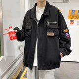 Bonsir -  Airmen's uniform jacket spring new casual loose men's jacket Korean version trend top