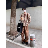 BONSIR  -  American retro couple sweater men's winter thickened warm teen trend lazy advanced sense ruffian handsome knitted sweater