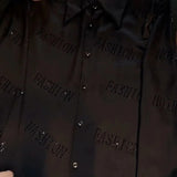 Bonsir Mens Shirts Fashion Letters Hot Diamond Sequin Shirts Streetwear Trend Personality All-Match Casual Tops Men'S Clothing 2024