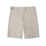 Bonsir High Quality Summer High Waist Drape Formal Suit Shorts Men Clothing Fashion Business Casual Slim Fit Office Short Pants