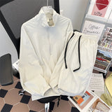 BONSIR  -  Summer American Outdoor Sports Sle Loose Casual Breathable Qui Dry Sun Protection Two Piece Set for Men And Women