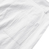 BONSIR  -  New American Style Business Men Suit Pants Light Luxury Leisure Linen Straight Pants Urban Fashion High Quality Loose Trousers