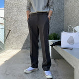 BONSIR  -  New Korean Fashion Men Suit Pants Light Luxury Business All-match Straight Slim-fit Casual Trousers Premium Elegant Dress Pants