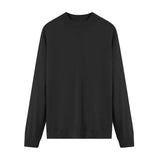 BONSIR  -  Men's New Style 100% Fine-spun Wool Sweater in Pure Color for Autumn and Winter, Fashionable Business Knitted Base Layer Sweater
