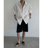 BONSIR  -  Fashion Loose Men's Printed Casual Long-sleeve Shirt. Single-button Street Style Spring and Autumn Top. M-5XL
